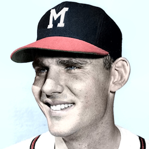 1955 Milwaukee Braves Artwork: Hat